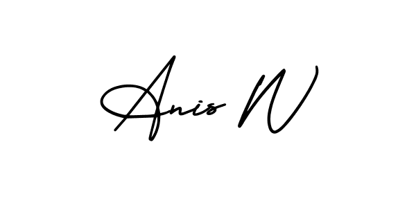 Make a short Anis W signature style. Manage your documents anywhere anytime using AmerikaSignatureDemo-Regular. Create and add eSignatures, submit forms, share and send files easily. Anis W signature style 3 images and pictures png