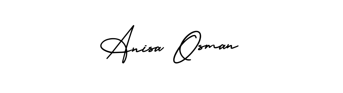 Similarly AmerikaSignatureDemo-Regular is the best handwritten signature design. Signature creator online .You can use it as an online autograph creator for name Anisa Osman. Anisa Osman signature style 3 images and pictures png