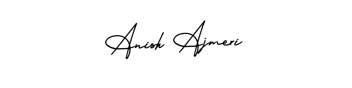 Best and Professional Signature Style for Anish Ajmeri. AmerikaSignatureDemo-Regular Best Signature Style Collection. Anish Ajmeri signature style 3 images and pictures png