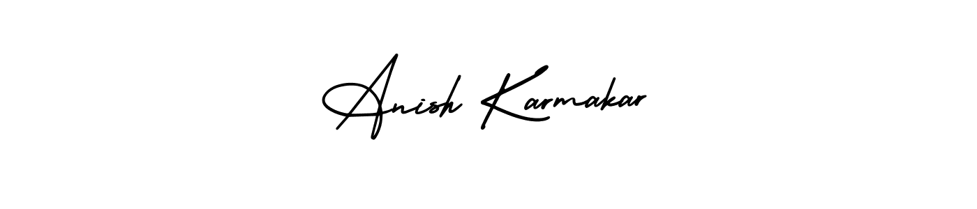 Also we have Anish Karmakar name is the best signature style. Create professional handwritten signature collection using AmerikaSignatureDemo-Regular autograph style. Anish Karmakar signature style 3 images and pictures png
