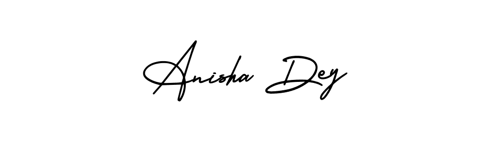 Create a beautiful signature design for name Anisha Dey. With this signature (AmerikaSignatureDemo-Regular) fonts, you can make a handwritten signature for free. Anisha Dey signature style 3 images and pictures png