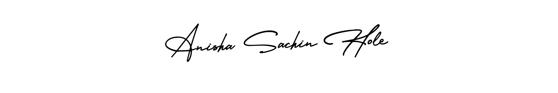 How to make Anisha Sachin Hole signature? AmerikaSignatureDemo-Regular is a professional autograph style. Create handwritten signature for Anisha Sachin Hole name. Anisha Sachin Hole signature style 3 images and pictures png