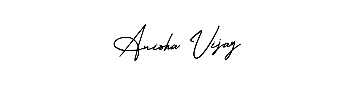 Use a signature maker to create a handwritten signature online. With this signature software, you can design (AmerikaSignatureDemo-Regular) your own signature for name Anisha Vijay. Anisha Vijay signature style 3 images and pictures png