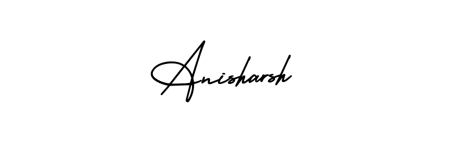 Anisharsh stylish signature style. Best Handwritten Sign (AmerikaSignatureDemo-Regular) for my name. Handwritten Signature Collection Ideas for my name Anisharsh. Anisharsh signature style 3 images and pictures png