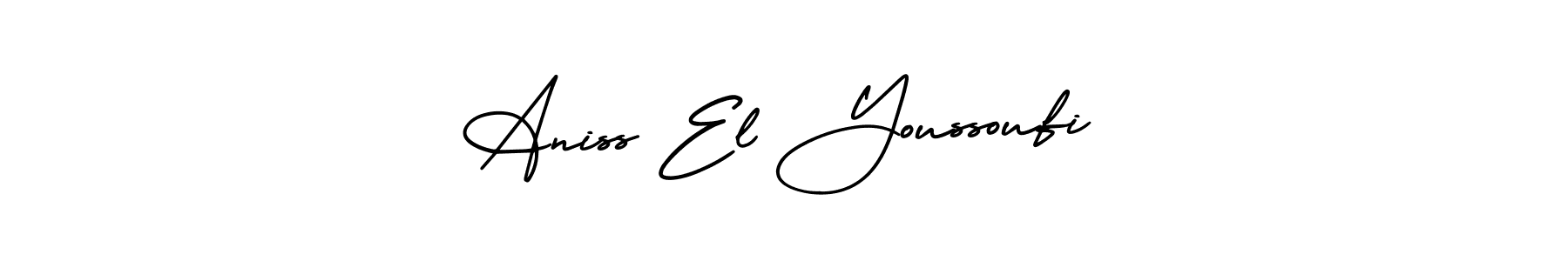 Design your own signature with our free online signature maker. With this signature software, you can create a handwritten (AmerikaSignatureDemo-Regular) signature for name Aniss El Youssoufi. Aniss El Youssoufi signature style 3 images and pictures png