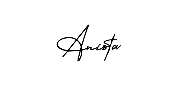 Also we have Anista name is the best signature style. Create professional handwritten signature collection using AmerikaSignatureDemo-Regular autograph style. Anista signature style 3 images and pictures png
