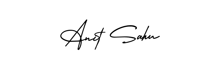 Best and Professional Signature Style for Anit Sahu. AmerikaSignatureDemo-Regular Best Signature Style Collection. Anit Sahu signature style 3 images and pictures png