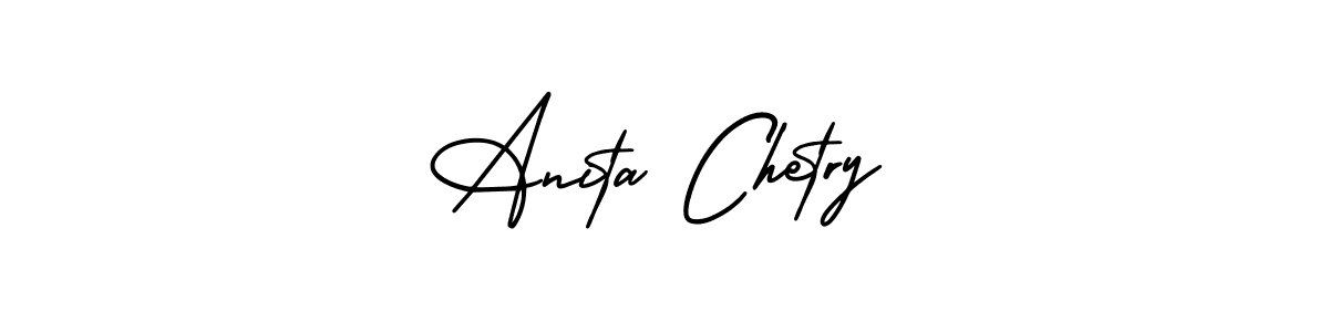 AmerikaSignatureDemo-Regular is a professional signature style that is perfect for those who want to add a touch of class to their signature. It is also a great choice for those who want to make their signature more unique. Get Anita Chetry name to fancy signature for free. Anita Chetry signature style 3 images and pictures png