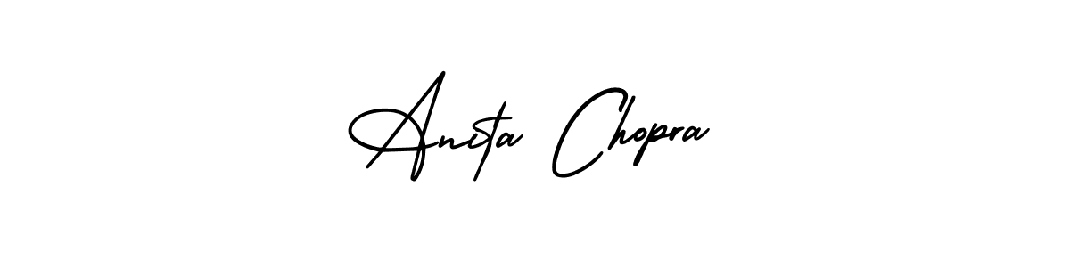 Anita Chopra stylish signature style. Best Handwritten Sign (AmerikaSignatureDemo-Regular) for my name. Handwritten Signature Collection Ideas for my name Anita Chopra. Anita Chopra signature style 3 images and pictures png