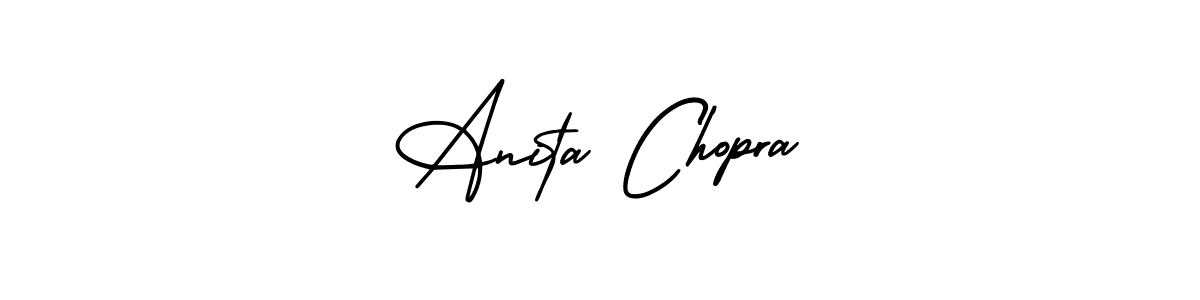 Anita Chopra stylish signature style. Best Handwritten Sign (AmerikaSignatureDemo-Regular) for my name. Handwritten Signature Collection Ideas for my name Anita Chopra. Anita Chopra signature style 3 images and pictures png