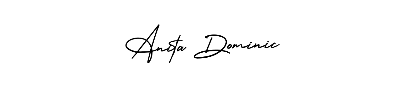 How to make Anita Dominic signature? AmerikaSignatureDemo-Regular is a professional autograph style. Create handwritten signature for Anita Dominic name. Anita Dominic signature style 3 images and pictures png