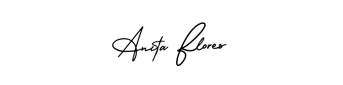 if you are searching for the best signature style for your name Anita Flores. so please give up your signature search. here we have designed multiple signature styles  using AmerikaSignatureDemo-Regular. Anita Flores signature style 3 images and pictures png