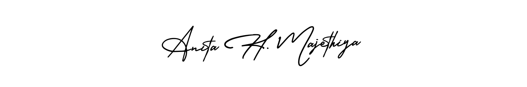 You can use this online signature creator to create a handwritten signature for the name Anita H. Majethiya. This is the best online autograph maker. Anita H. Majethiya signature style 3 images and pictures png