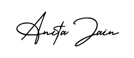 Explore multiple handwriting variations for Anita Jain including this stunning AmerikaSignatureDemo-Regular design. Free to use across all platforms. Anita Jain signature style 3 images and pictures png