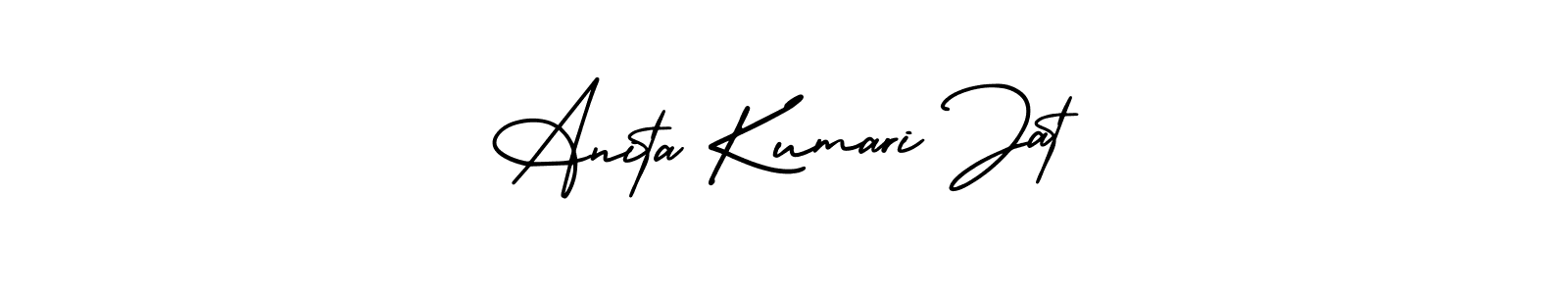 Also You can easily find your signature by using the search form. We will create Anita Kumari Jat name handwritten signature images for you free of cost using AmerikaSignatureDemo-Regular sign style. Anita Kumari Jat signature style 3 images and pictures png