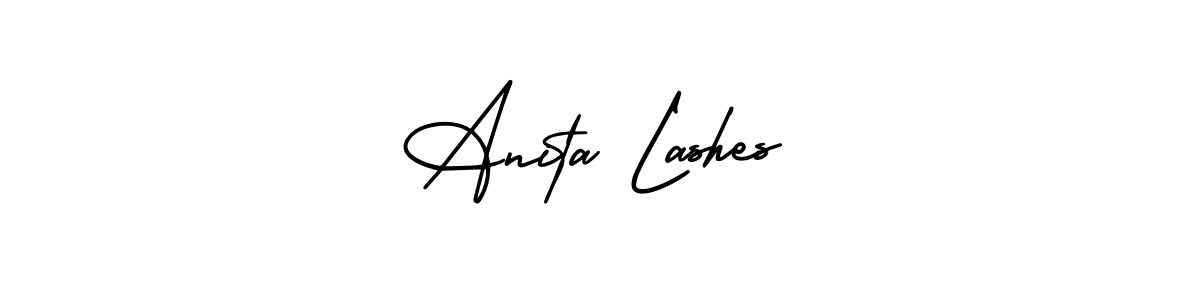 It looks lik you need a new signature style for name Anita Lashes. Design unique handwritten (AmerikaSignatureDemo-Regular) signature with our free signature maker in just a few clicks. Anita Lashes signature style 3 images and pictures png