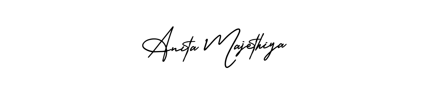 AmerikaSignatureDemo-Regular is a professional signature style that is perfect for those who want to add a touch of class to their signature. It is also a great choice for those who want to make their signature more unique. Get Anita Majethiya name to fancy signature for free. Anita Majethiya signature style 3 images and pictures png