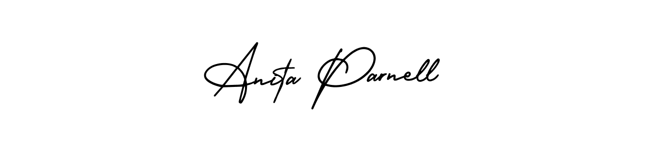 See photos of Anita Parnell official signature by Spectra . Check more albums & portfolios. Read reviews & check more about AmerikaSignatureDemo-Regular font. Anita Parnell signature style 3 images and pictures png