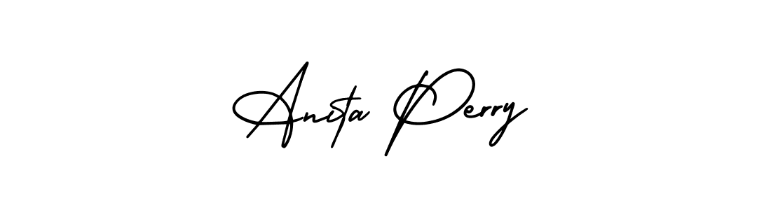 Anita Perry stylish signature style. Best Handwritten Sign (AmerikaSignatureDemo-Regular) for my name. Handwritten Signature Collection Ideas for my name Anita Perry. Anita Perry signature style 3 images and pictures png