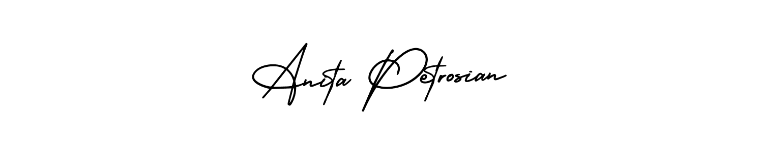 It looks lik you need a new signature style for name Anita Petrosian. Design unique handwritten (AmerikaSignatureDemo-Regular) signature with our free signature maker in just a few clicks. Anita Petrosian signature style 3 images and pictures png
