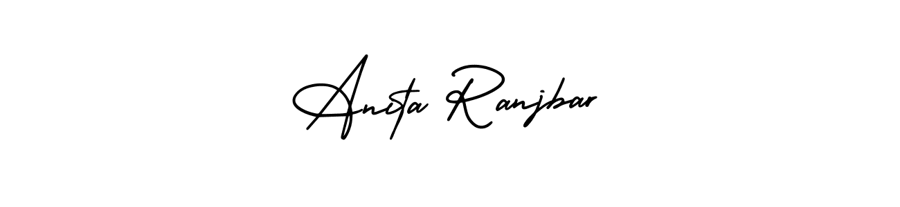 It looks lik you need a new signature style for name Anita Ranjbar. Design unique handwritten (AmerikaSignatureDemo-Regular) signature with our free signature maker in just a few clicks. Anita Ranjbar signature style 3 images and pictures png