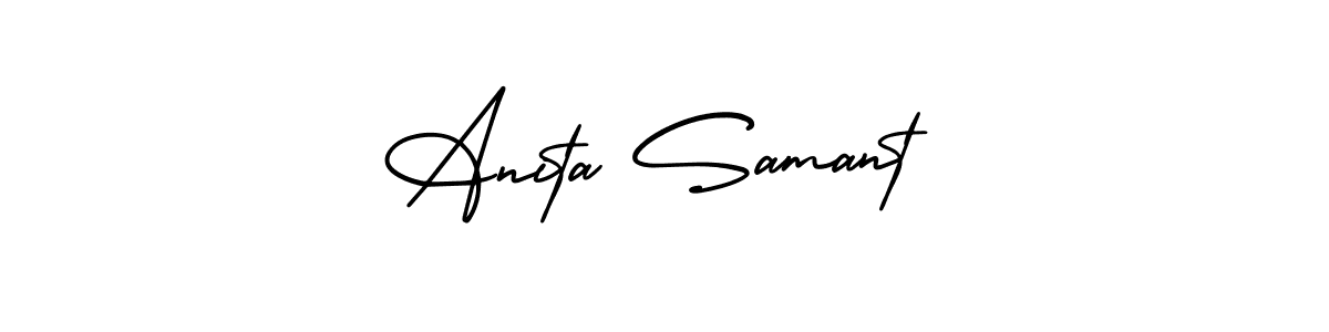 How to Draw Anita Samant signature style? AmerikaSignatureDemo-Regular is a latest design signature styles for name Anita Samant. Anita Samant signature style 3 images and pictures png