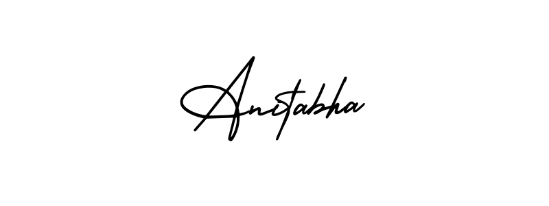 How to make Anitabha name signature. Use AmerikaSignatureDemo-Regular style for creating short signs online. This is the latest handwritten sign. Anitabha signature style 3 images and pictures png