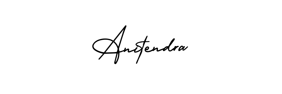 Also You can easily find your signature by using the search form. We will create Anitendra name handwritten signature images for you free of cost using AmerikaSignatureDemo-Regular sign style. Anitendra signature style 3 images and pictures png