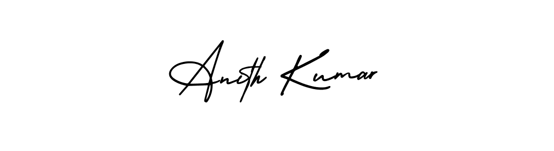 The best way (AmerikaSignatureDemo-Regular) to make a short signature is to pick only two or three words in your name. The name Anith Kumar include a total of six letters. For converting this name. Anith Kumar signature style 3 images and pictures png