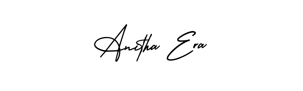 Also You can easily find your signature by using the search form. We will create Anitha Era name handwritten signature images for you free of cost using AmerikaSignatureDemo-Regular sign style. Anitha Era signature style 3 images and pictures png