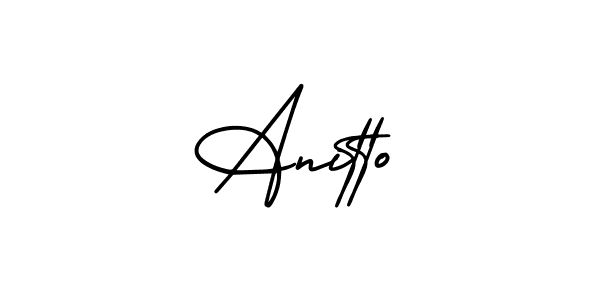 Make a beautiful signature design for name Anitto. Use this online signature maker to create a handwritten signature for free. Anitto signature style 3 images and pictures png