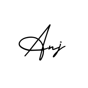 How to make Anj signature? AmerikaSignatureDemo-Regular is a professional autograph style. Create handwritten signature for Anj name. Anj signature style 3 images and pictures png