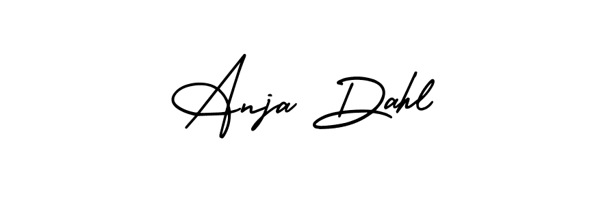 Best and Professional Signature Style for Anja Dahl. AmerikaSignatureDemo-Regular Best Signature Style Collection. Anja Dahl signature style 3 images and pictures png
