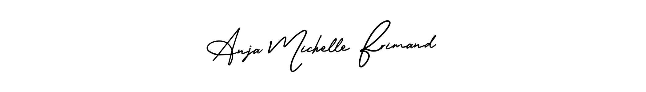 Best and Professional Signature Style for Anja Michelle Frimand. AmerikaSignatureDemo-Regular Best Signature Style Collection. Anja Michelle Frimand signature style 3 images and pictures png