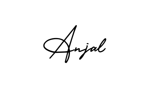 Similarly AmerikaSignatureDemo-Regular is the best handwritten signature design. Signature creator online .You can use it as an online autograph creator for name Anjal. Anjal signature style 3 images and pictures png