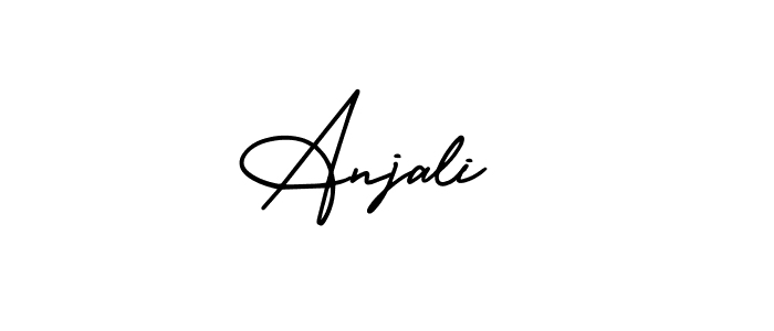 Use a signature maker to create a handwritten signature online. With this signature software, you can design (AmerikaSignatureDemo-Regular) your own signature for name Anjali . Anjali  signature style 3 images and pictures png