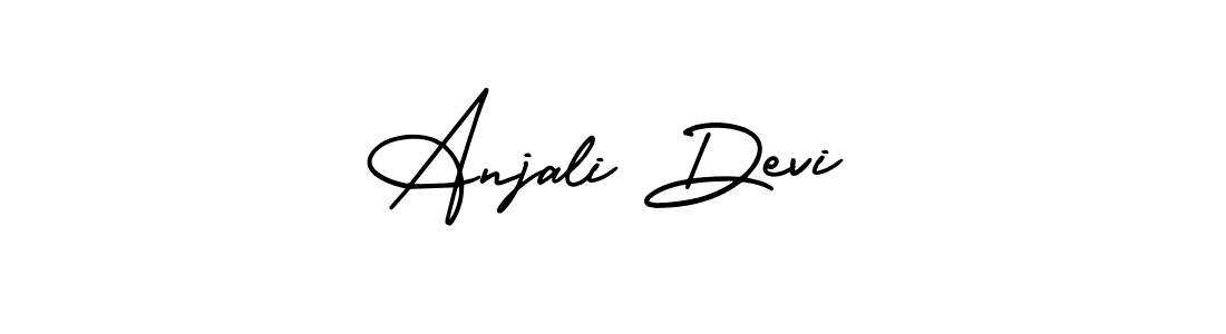 Create a beautiful signature design for name Anjali Devi. With this signature (AmerikaSignatureDemo-Regular) fonts, you can make a handwritten signature for free. Anjali Devi signature style 3 images and pictures png