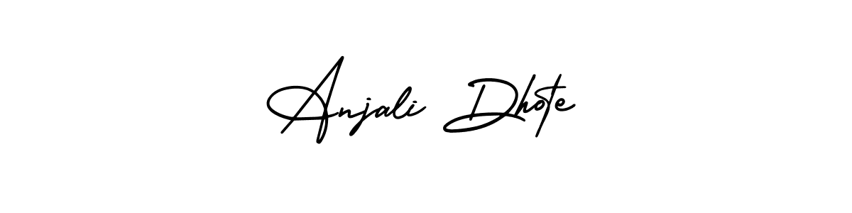 Design your own signature with our free online signature maker. With this signature software, you can create a handwritten (AmerikaSignatureDemo-Regular) signature for name Anjali Dhote. Anjali Dhote signature style 3 images and pictures png