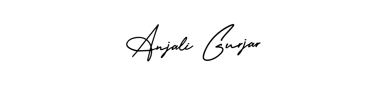 Use a signature maker to create a handwritten signature online. With this signature software, you can design (AmerikaSignatureDemo-Regular) your own signature for name Anjali Gurjar. Anjali Gurjar signature style 3 images and pictures png