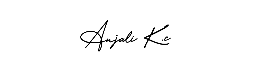Also You can easily find your signature by using the search form. We will create Anjali K.c name handwritten signature images for you free of cost using AmerikaSignatureDemo-Regular sign style. Anjali K.c signature style 3 images and pictures png