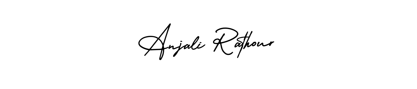 How to make Anjali Rathour signature? AmerikaSignatureDemo-Regular is a professional autograph style. Create handwritten signature for Anjali Rathour name. Anjali Rathour signature style 3 images and pictures png