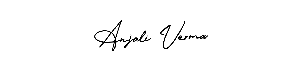 Also we have Anjali Verma name is the best signature style. Create professional handwritten signature collection using AmerikaSignatureDemo-Regular autograph style. Anjali Verma signature style 3 images and pictures png