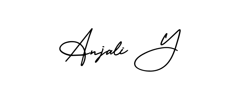 Once you've used our free online signature maker to create your best signature AmerikaSignatureDemo-Regular style, it's time to enjoy all of the benefits that Anjali Y name signing documents. Anjali Y signature style 3 images and pictures png