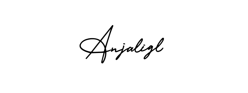 The best way (AmerikaSignatureDemo-Regular) to make a short signature is to pick only two or three words in your name. The name Anjaligl include a total of six letters. For converting this name. Anjaligl signature style 3 images and pictures png