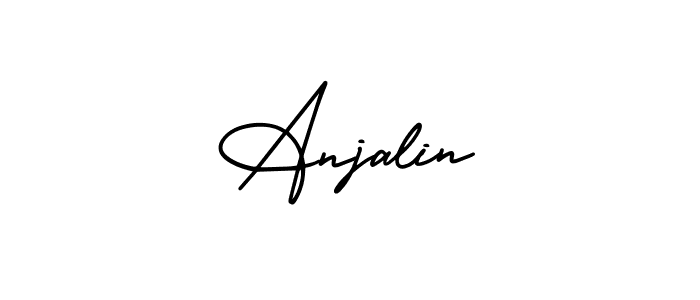 Similarly AmerikaSignatureDemo-Regular is the best handwritten signature design. Signature creator online .You can use it as an online autograph creator for name Anjalin. Anjalin signature style 3 images and pictures png