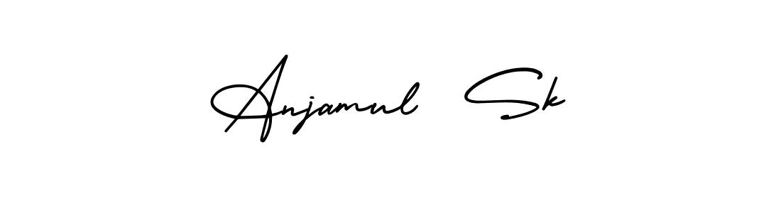 It looks lik you need a new signature style for name Anjamul  Sk. Design unique handwritten (AmerikaSignatureDemo-Regular) signature with our free signature maker in just a few clicks. Anjamul  Sk signature style 3 images and pictures png