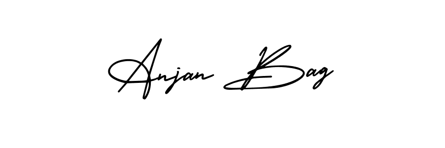 Anjan Bag stylish signature style. Best Handwritten Sign (AmerikaSignatureDemo-Regular) for my name. Handwritten Signature Collection Ideas for my name Anjan Bag. Anjan Bag signature style 3 images and pictures png