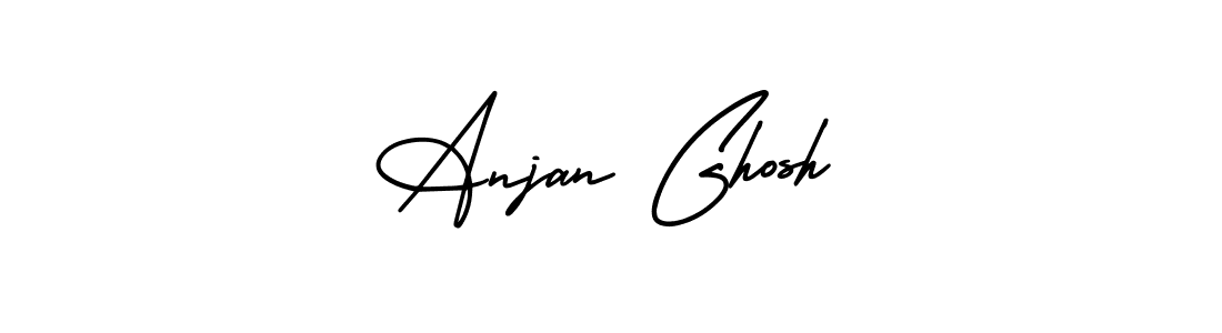 Anjan Ghosh stylish signature style. Best Handwritten Sign (AmerikaSignatureDemo-Regular) for my name. Handwritten Signature Collection Ideas for my name Anjan Ghosh. Anjan Ghosh signature style 3 images and pictures png