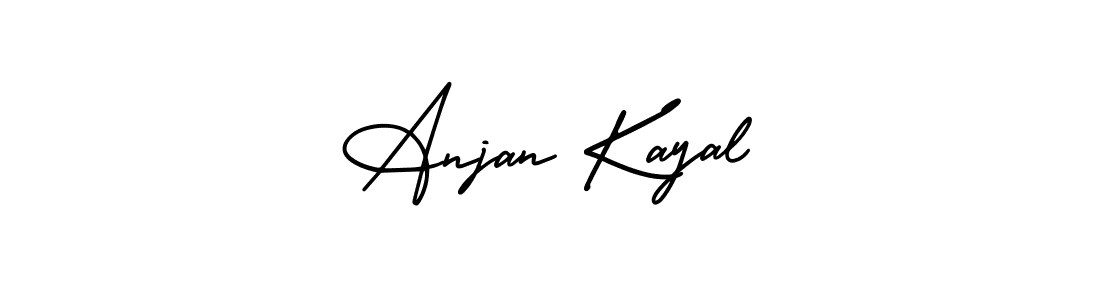 How to make Anjan Kayal signature? AmerikaSignatureDemo-Regular is a professional autograph style. Create handwritten signature for Anjan Kayal name. Anjan Kayal signature style 3 images and pictures png