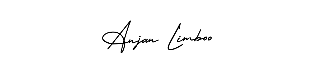 Create a beautiful signature design for name Anjan Limboo. With this signature (AmerikaSignatureDemo-Regular) fonts, you can make a handwritten signature for free. Anjan Limboo signature style 3 images and pictures png